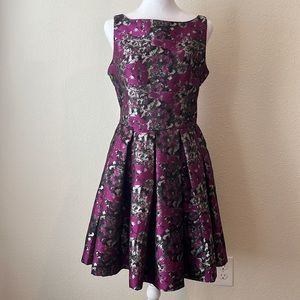 BB Dakota Jacquard Sleeveless Cocktail Dress